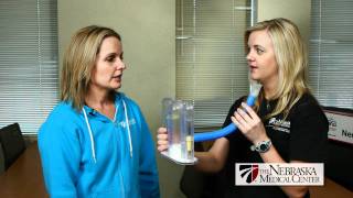 How To Use An Incentive Spirometer  The Nebraska Medical Center [upl. by Rialb435]