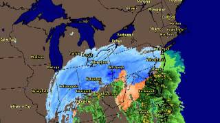 Radar loop of Winter Storm Euclid [upl. by Honorine]