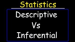 Descriptive Statistics vs Inferential Statistics [upl. by Gerstein]