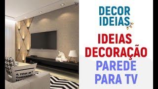 Ideias de decoração parede TV  decoração moderna [upl. by Elaen]