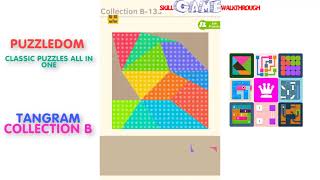 Puzzledom  Tangram Collection B Level 101  150  Walkthrough [upl. by Poppy]