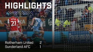 Gelhardt Nets First Goal  Rotherham United 2  1 Sunderland AFC  EFL Championship Highlights [upl. by Myron]