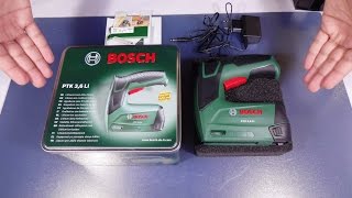 BOSCH PTK 36 LI Tacker Unboxing [upl. by Strong]