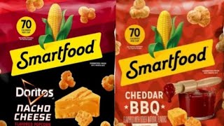 Smartfood Popcorn Review Cheddar BBQ and Doritos Nacho Cheese [upl. by Arundel253]