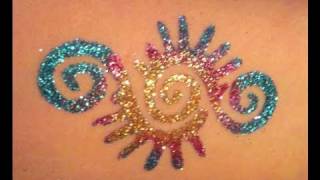 How to Do Glitter Tattoos Tutorial [upl. by Larue]