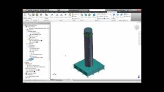 Nastran InCAD Impact analysis [upl. by Nelleoj]