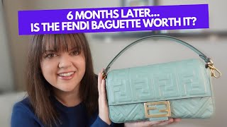 6 MONTH REVIEW  FENDI BAGUETTE BAG REVIEW [upl. by Nmutua]