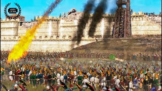 Siege of Constantinople  Ottoman Empire vs Romans  Epic Cinematic Total War Battle [upl. by Acirret]