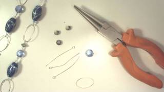 Assemblare una collana con catena metallica bijoux tutorial [upl. by Adnert]