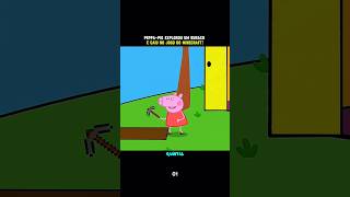 PEPPAPIG EXPLOROU UM BURACO E CAIU NO MINECRAFT fypシ゚ peppapigforyoupeppapeppa videoscartoons [upl. by Anthe]