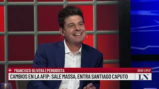 Cambios en la AFIP Sale Massa entra Santiago Caputo Francisco Olivera en Odisea Argentina [upl. by Chabot]