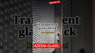 Transparent Glass Brick2024brick art artist artwork wall shorts youtubeshorts trending [upl. by Spears]