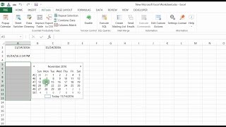 Easily insert and edit dates in Excel with the Popup Calendar [upl. by Lalad]