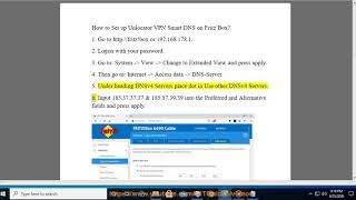 Set up Unlocator VPN Smart DNS on Fritz Box [upl. by Ettenot]