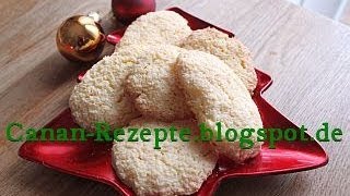 Kokosmakronen Rezept  Plätzchen  Kekse  Für Advent Weihnachten  Canans Rezepte [upl. by Anaujd665]