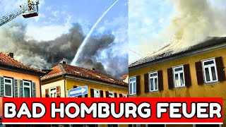 Feuer in Bad Homburger Innenstadt [upl. by Bergstrom]