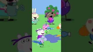 Fancy Splashy Garden Party PeppaPig Shorts [upl. by Ayahc827]