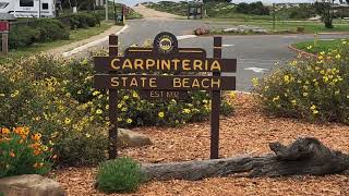 Carpinteria State Beach Campground Sights and Sounds [upl. by Lampert221]