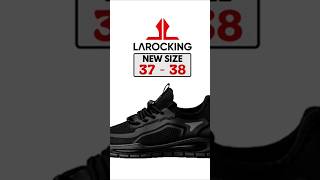 Sepatu Sneakers Running Gym Shoes Larocking  Eclipse Hitam Polos [upl. by Earahs]