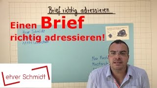 Einen Brief richtig beschriften adressieren  Sachunterricht   Lehrerschmidt  einfach erklärt [upl. by Pisarik249]