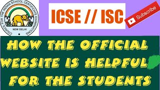 THE OFFICIAL WEBSITE  ICSE  ISC  VERY HELPFUL FOR THE STUDENTS  HISTORYONLINE [upl. by Abbott647]