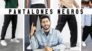 Como Combinar Pantalon Negro  Hombre [upl. by Doehne]