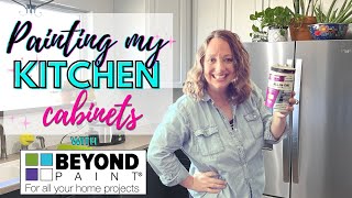 Painting Cabinets with Beyond Paint Kitchen Renovation  Part 1 [upl. by Enitsirhc]