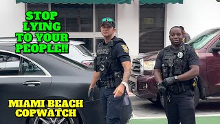 South Beach Cop Watch with The Armed Fisherman [upl. by Neddie]