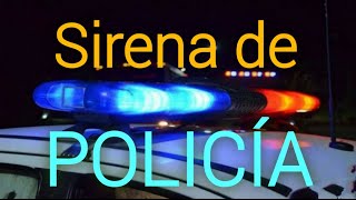 Sirena de policía persecución policial efecto de sonido [upl. by Akiemaj]