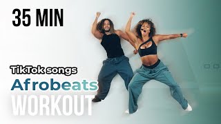 AFROTRENDY DANCE WORKOUT  AMAPIANO  TIKTOK SONGS  FUN CARDIO  35 MINUTES [upl. by Yevreh576]