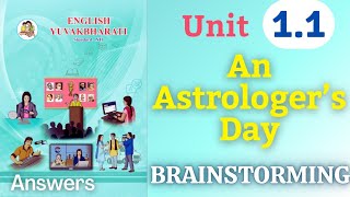 An astrologers day class 12 English unit 11 brainstorming solutions [upl. by Aibar]