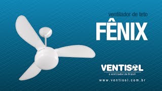 Ventilador de Teto Fênix [upl. by Nnylarej]