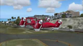 Moller Skycar M400 Departing SABA Landing St Maarten FS2004 [upl. by Aerdnael]