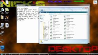 How to Get a Font into Photoshop Portable [upl. by Marney]
