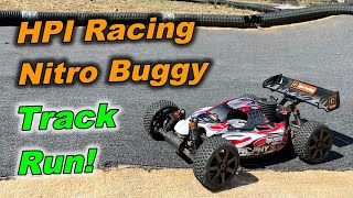 HPI Trophy 35 Nitro Buggy Track Run [upl. by Harragan]