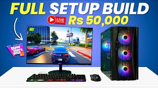 Rs 50000 Full Setup🔥Gaming PC Build in 2024 [upl. by Gertrude]