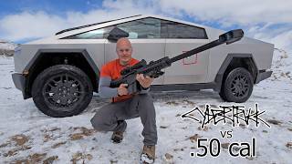 Is the Cybertruck ACTUALLY bulletproof vs 50 cal rifle [upl. by Alyhs]