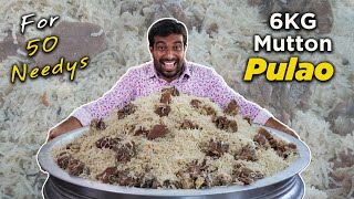 6 Kg White Mutton Pulao Recipe  Easy Cooking with Jabbar bhai  Excellent Taste 😋 [upl. by Annej]