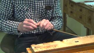 Making a Violin Bow 3 The Tip Facing [upl. by Baalman]