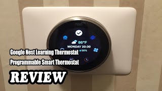 Review Google Nest Learning Thermostat  Programmable Smart Thermostat 2023 [upl. by Oidacra]