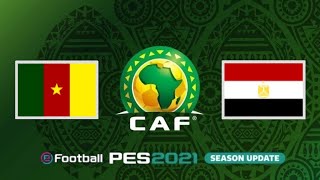 CAMERÚN VS EGIPTO SEMIFINAL  COPA ÁFRICA  PES 20212022 [upl. by Trudy242]