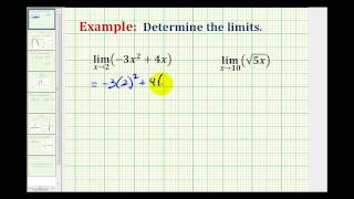 Ex 1 Determine a Limit Analytically [upl. by Krissie]