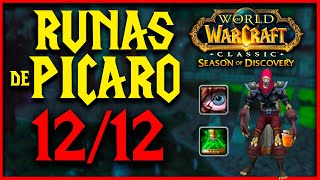 WOW CLASSIC SoD CONSIGUE TODAS LAS RUNAS DE PÍCARO en SEASON OF DISCOVERY  ROGUE RUNES MUCHAMIEL [upl. by Arreyt]