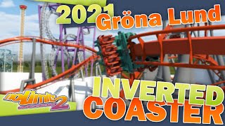 NL2 Grona Lund BampM Inverted Coaster 2021 [upl. by Sabu]