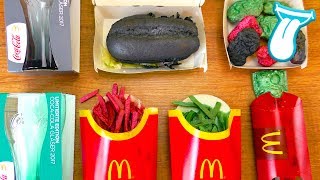 Bunte McDonalds Burger und Cola Gläser bei McDonalds  Schwarze Zähne Prank bei KATHI  IN ALLER [upl. by Jocelyn]