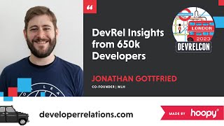 DevRel insights from 650k developers Jon Gottfried [upl. by Marley]