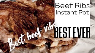 Amazing Fall Off the Bone Beef Ribs From An Instant Pot [upl. by Aieken]