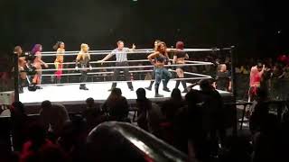 WWE Live Bologna 9 November  Women Tagteam match [upl. by Omrellug]