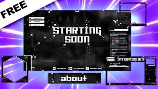 Want FREE Animated Stream Overlays Packs or Alert Boxes for OBS u Came to the RIGHT SPOT [upl. by Siuqramed]