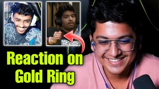 Mortal Reaction on Ninja Gold Ring ✅ S8UL Adi 😍 [upl. by Yl]